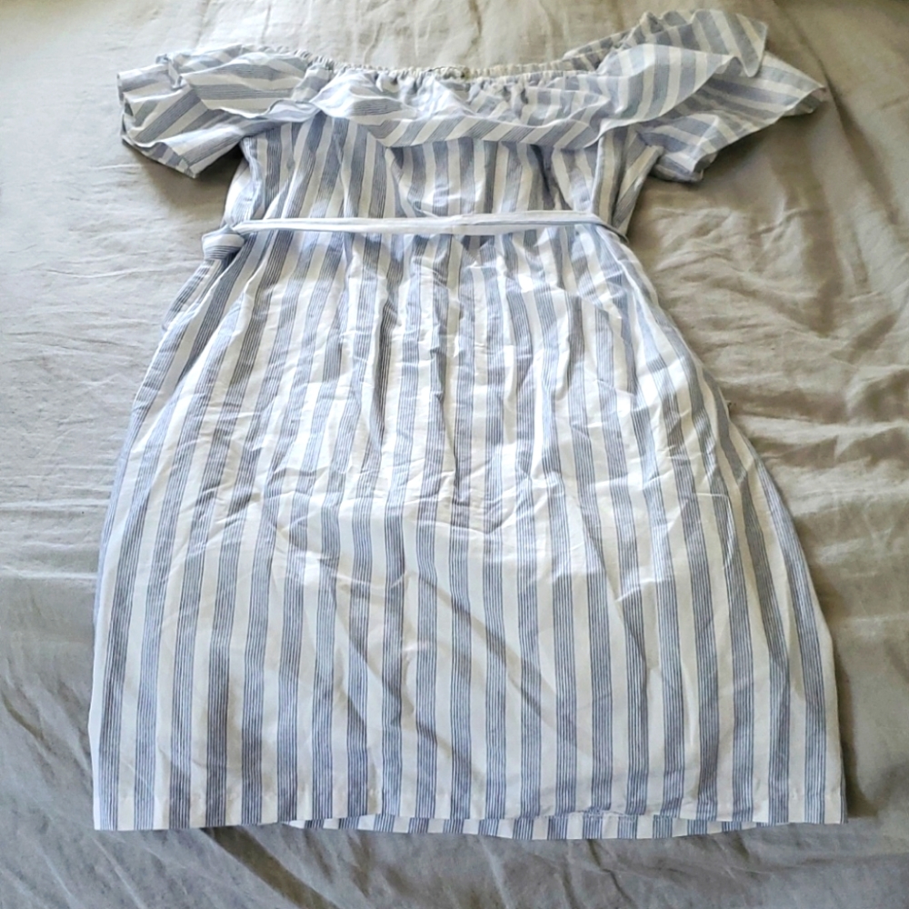 Off the shoulder ruffle dress